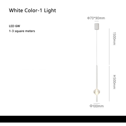 DecorBites™ Cube Crystal Pendant Lamps for Bedroom and Living Room Décor