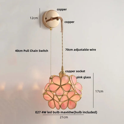 DecorBites™ LED Wall Lights Clear Glass Adjustable Bedside Lamp Nordic Modern Style