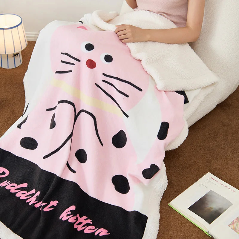 Lamb Fleece Printed Blanket