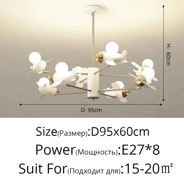 Kids' Helicopter Ceiling Light
