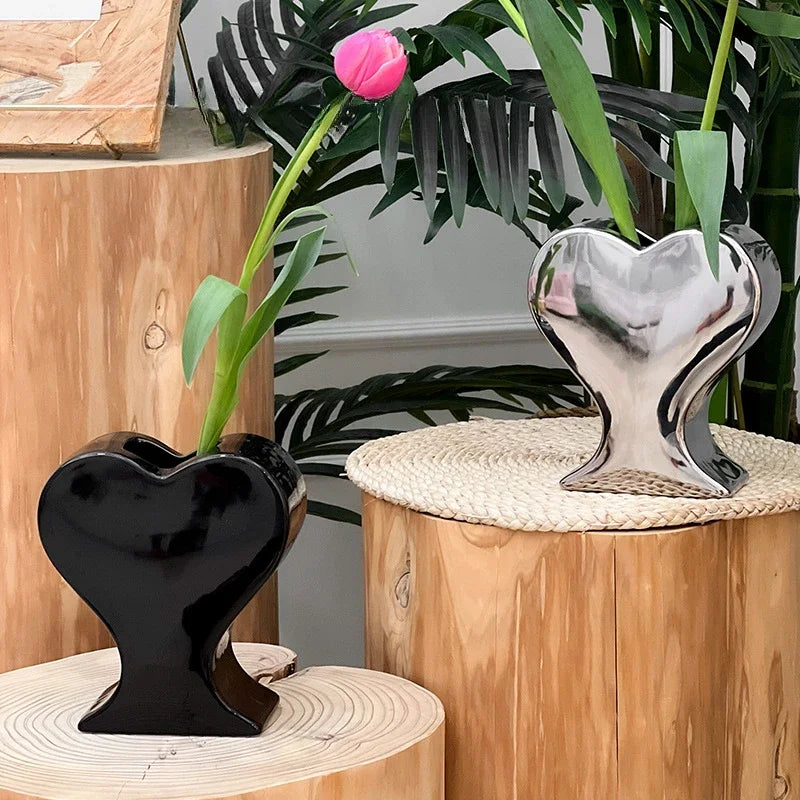 Porcelain Heart Vase