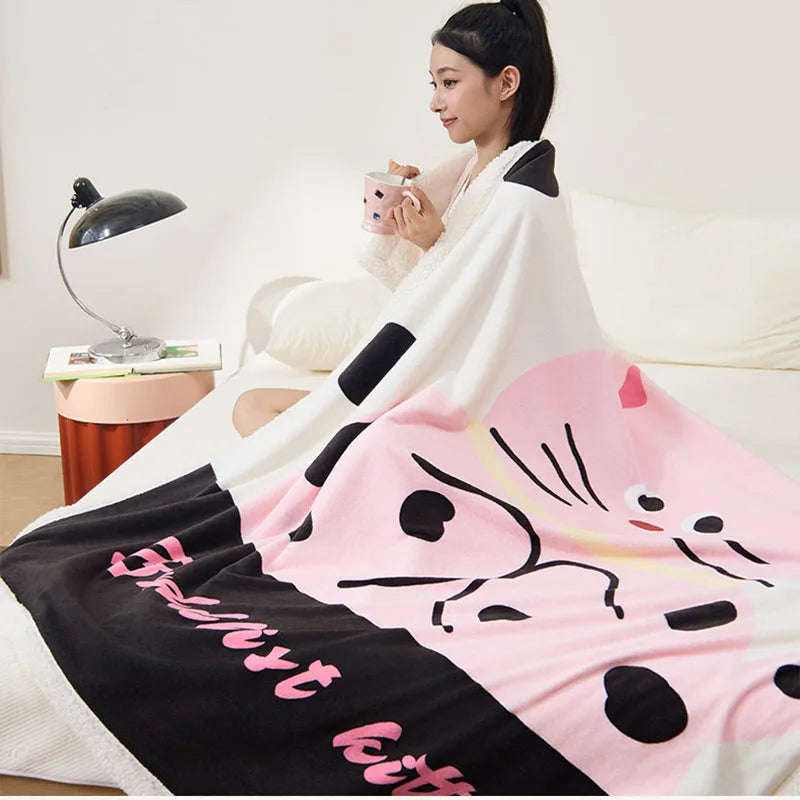 Lamb Fleece Printed Blanket
