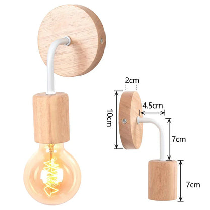 DecorBites™ Industrial LED Wall Light Retro Loft Lamps E27 Iron Lampshade Sconce
