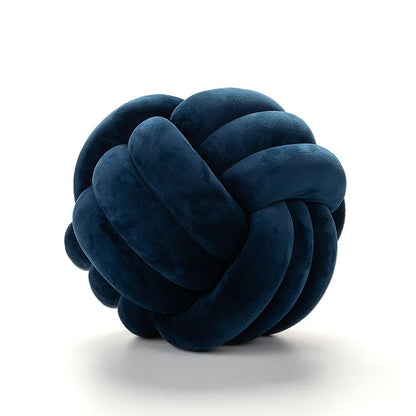 DecorBites™ Knot Ball Short Plush Throw Pillow for Home Décor and Comfort