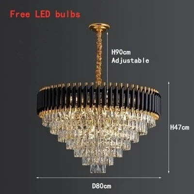DecorBites™ High-end Luxury Crystal Ceiling Chandelier for Kitchen Dining Living Room