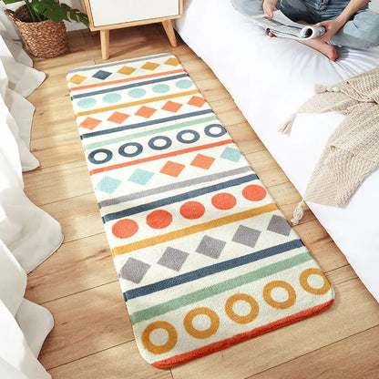 DecorBites™ Cozy Faux Lamb Wool Bedside Rug for Bedroom Decor Anti-Slip Soft Living Room Carpet
