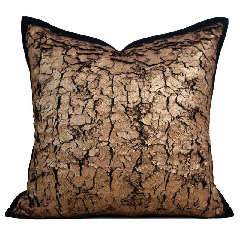 DecorBites™ Italian Light Luxury Brown Cushion Cover for Sophisticated Home Decor.