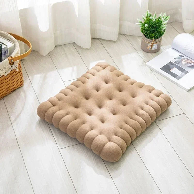 DecorBites™ Biscuit Sofa Cushion: Soft Chair Seat Cushion for Home Decor and Living Room