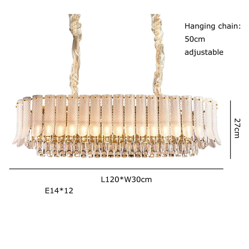 Gold Crystal Round Chandelier Polished Steel 100cm