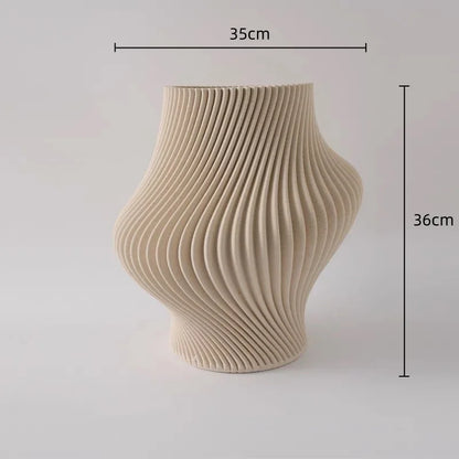 DecorBites™ Geometric Folding Ceramic Flower Vase Home Decor Handicrafts