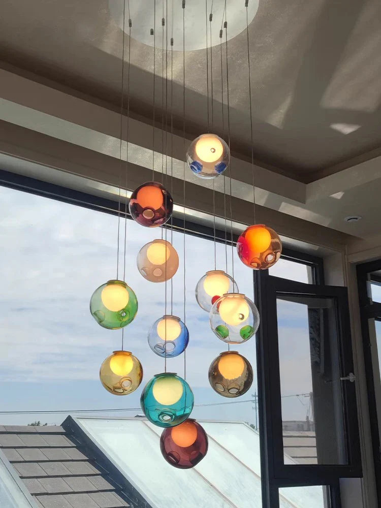 Glass Sputnik Pendant Light