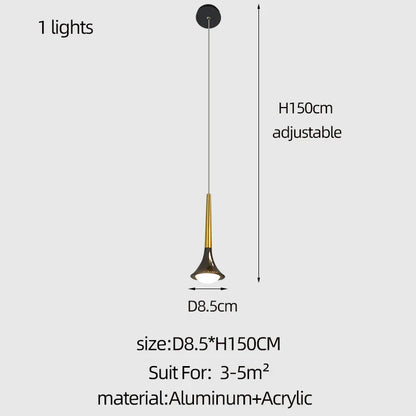 DecorBites™ Elegant Horn-Shaped Chandelier for Living Room and Bedroom