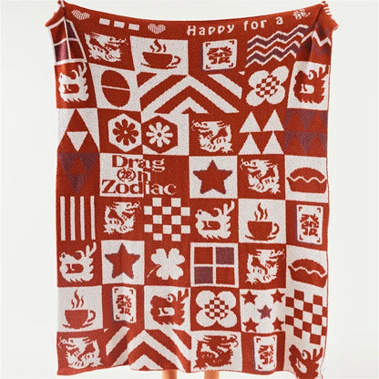 DecorBites™ Knitted Blanket Throws 120x150cm