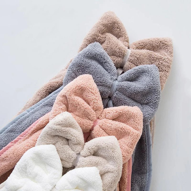 DecorBites™ Coral Velvet Soft Hand Towels Super Absorbent for Kitchen Bathroom Home Hair