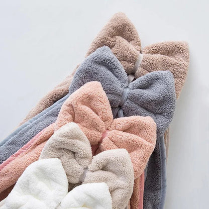 DecorBites™ Coral Velvet Soft Hand Towels Super Absorbent for Kitchen Bathroom Home Hair