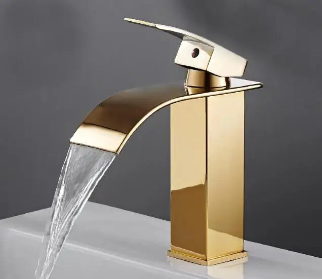 Rose Gold Waterfall Faucet