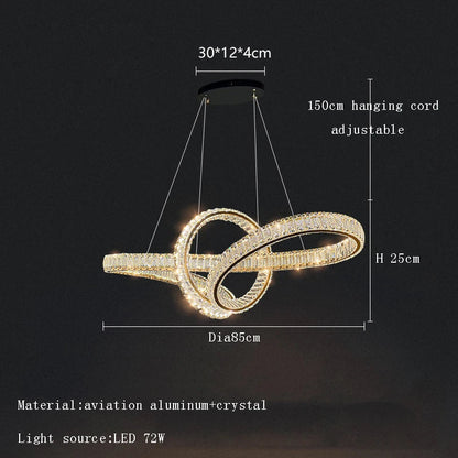 DecorBites™ Elegant Crystal Chandelier for Luxury Home Decoration