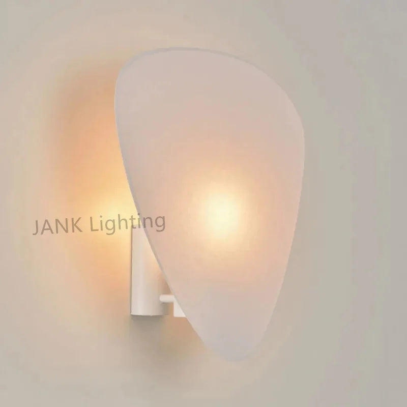 White Fabric Grid Chandelier
