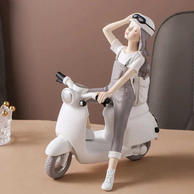 Resin Girl Figurine Sculpture