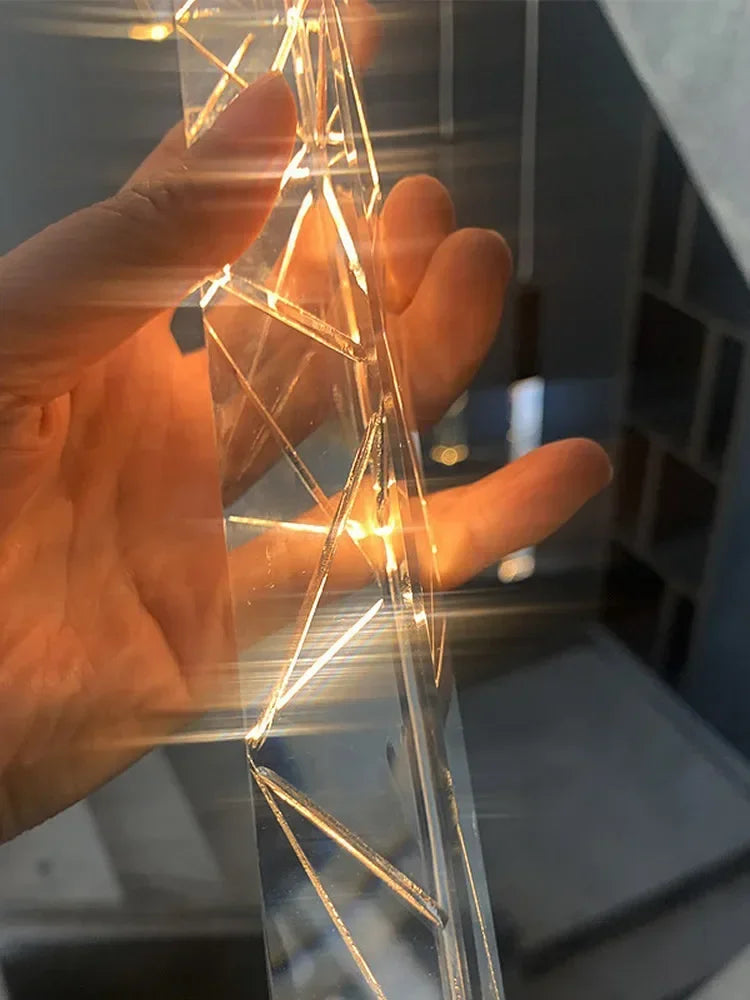 DecorBites™ Crystal LED Pendant Light: Luxury Lighting Fixture for Living Room, Bedroom, Hotel & Shop
