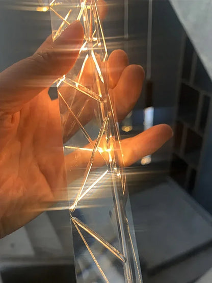 DecorBites™ Crystal LED Pendant Light: Luxury Lighting Fixture for Living Room, Bedroom, Hotel & Shop