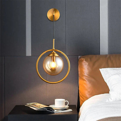 DecorBites™ Glass Ball LED Wall Lamp: Nordic Modern Bathroom Mirror Sconce, Retro Decor Lighting