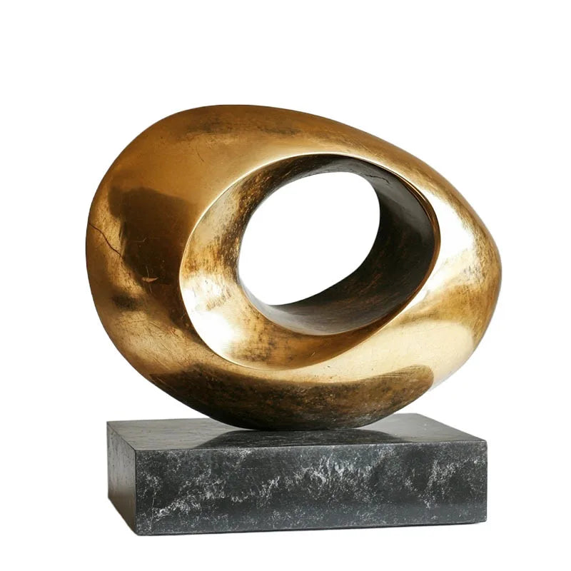 Gold Resin Ring Figurines