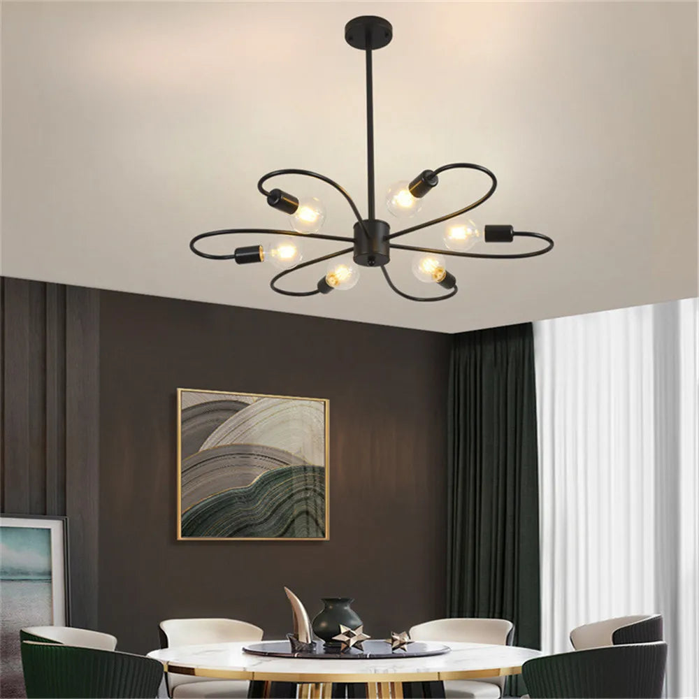 Art Deco LED Branches Chandelier