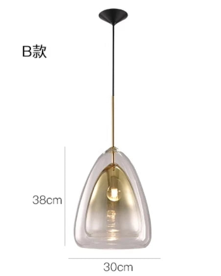 Gold Gradient Pendant Chandeliers
