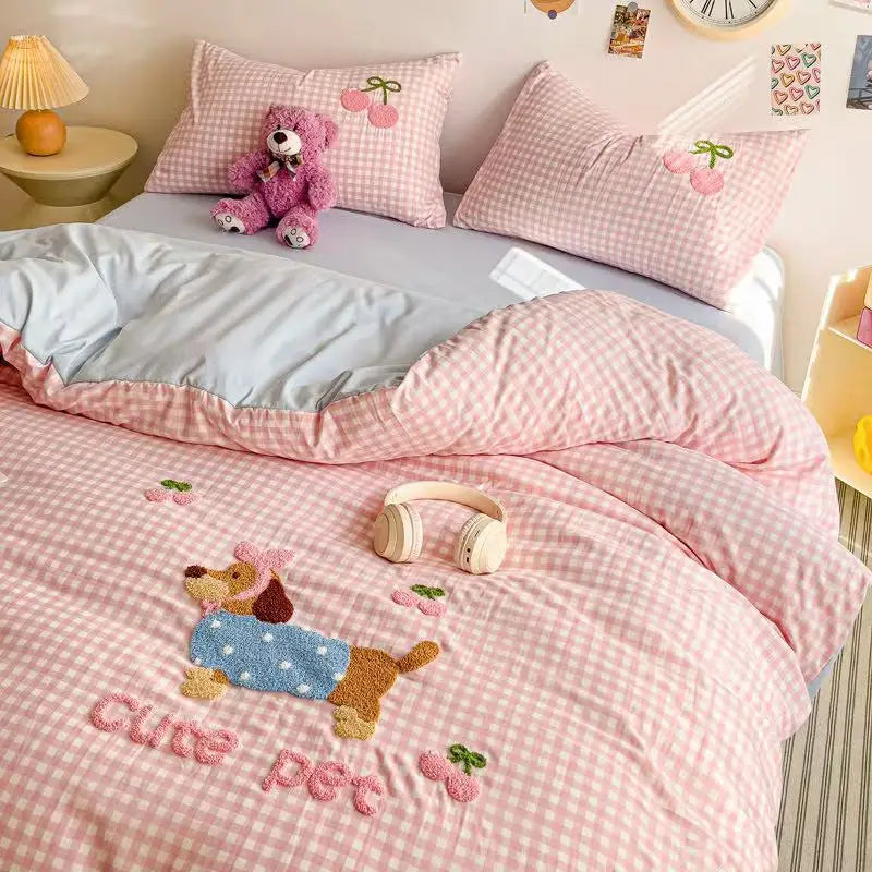 DecorBites™ Cloud Cotton Cartoon Bedding Set - Soft, Skin-Friendly, All Seasons