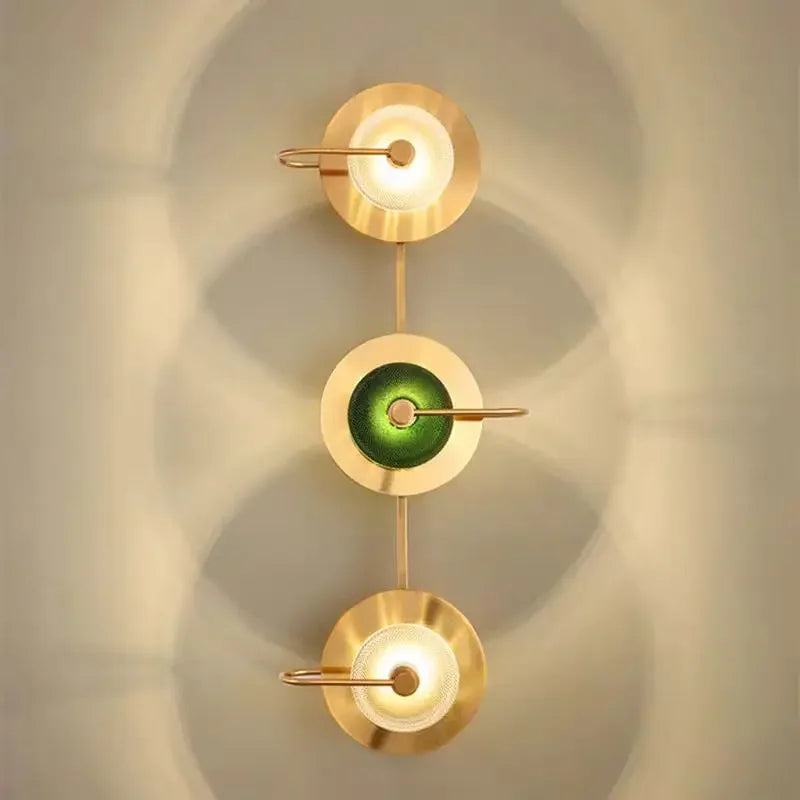 Green Crystal Wall Lamp