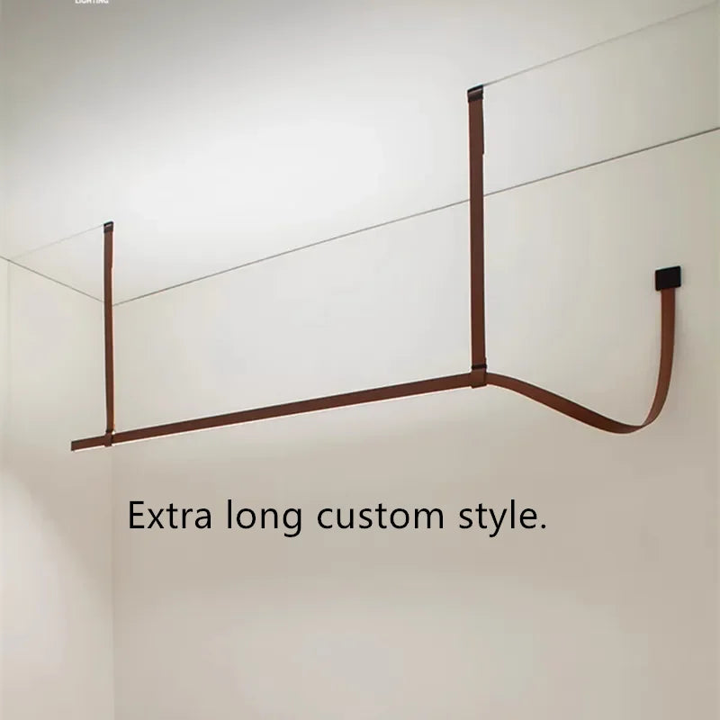DecorBites™ LED Leather Pendant Lamp: Minimalist Dining Room Hanging Light