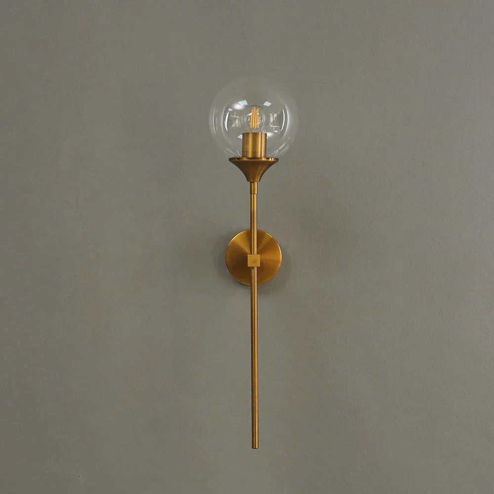 DecorBites™ Golden Glass Ball LED Wall Light with Touch Switch