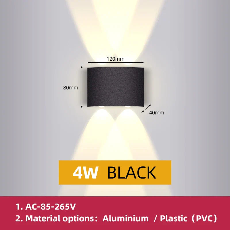 DecorBites™ LED Wall Light for Home Decor and Exterior Lighting