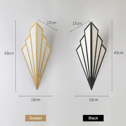 DecorBites™ LED Fan-Shaped Indoor Wall Lamp for Corridor Aisle Staircase Bedroom Lighting