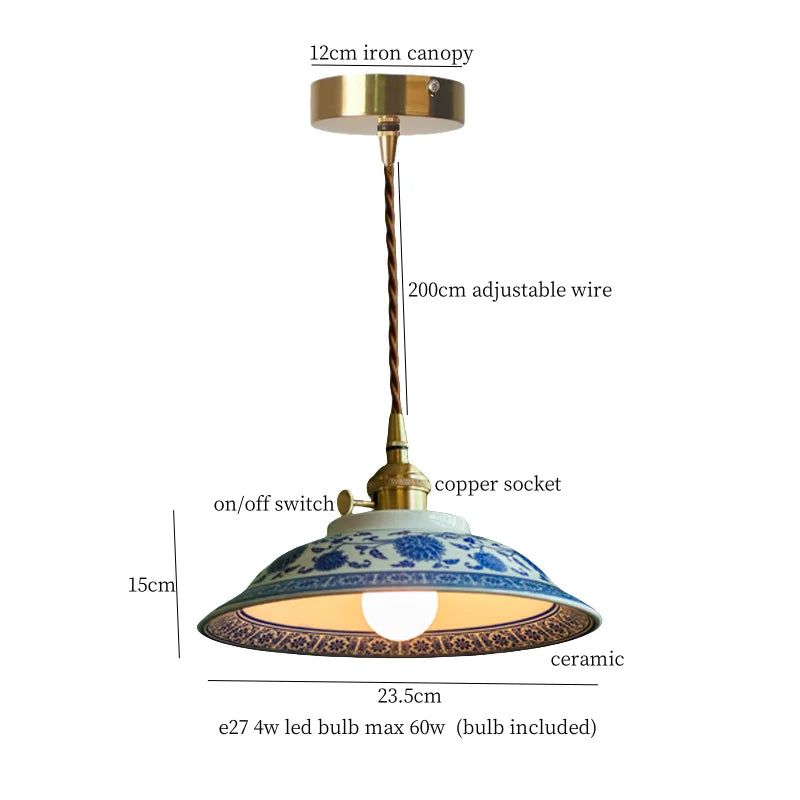 Green Ceramic Pendant Light