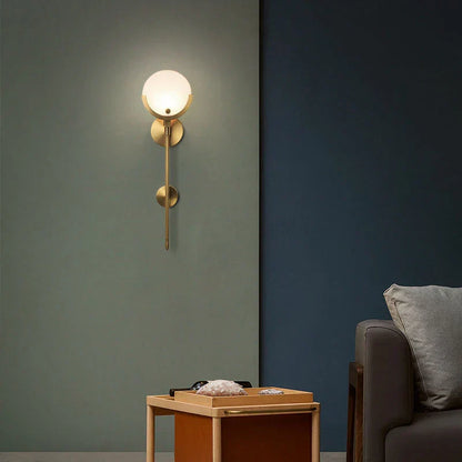 DecorBites™ Gold Marble Wall Lights: Modern LED Sconce for Living Room Bedroom Decor