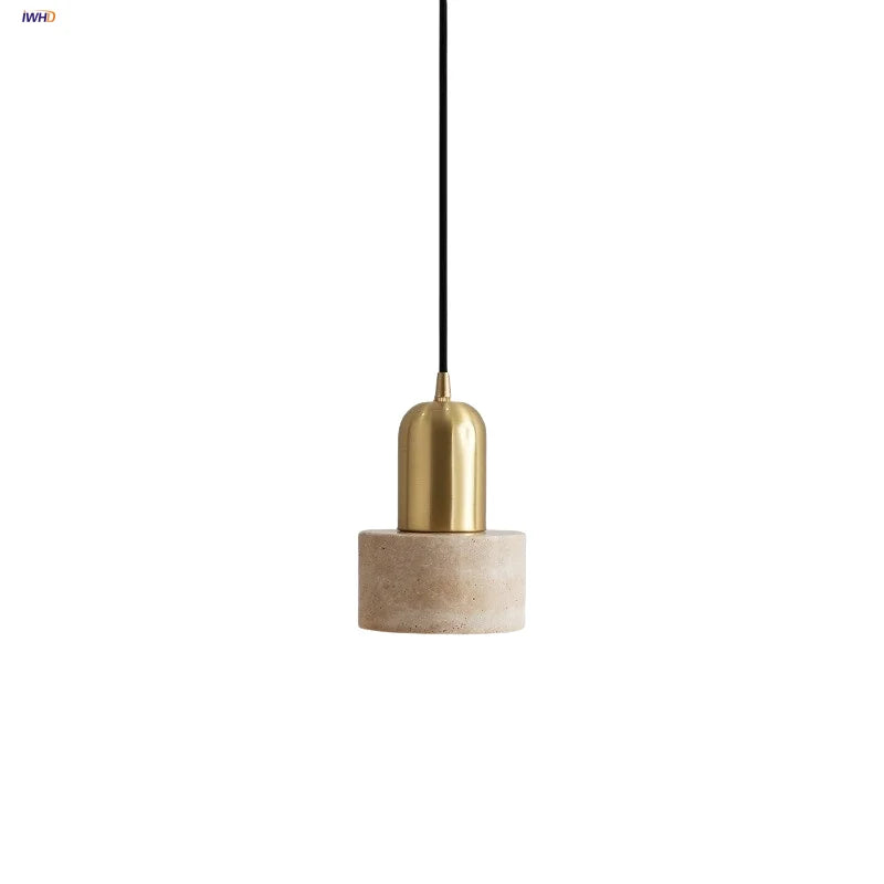 DecorBites™ Copper Yellow LED Pendant Light Fixture for Dining Room and Kitchen