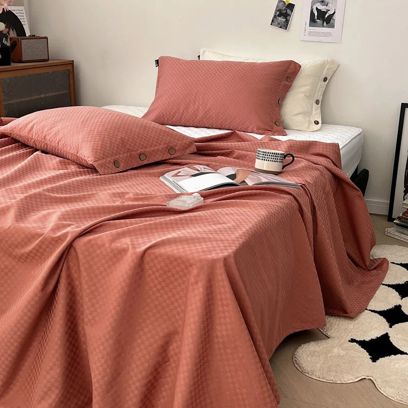 Cotton Satin Bed Sheet Set