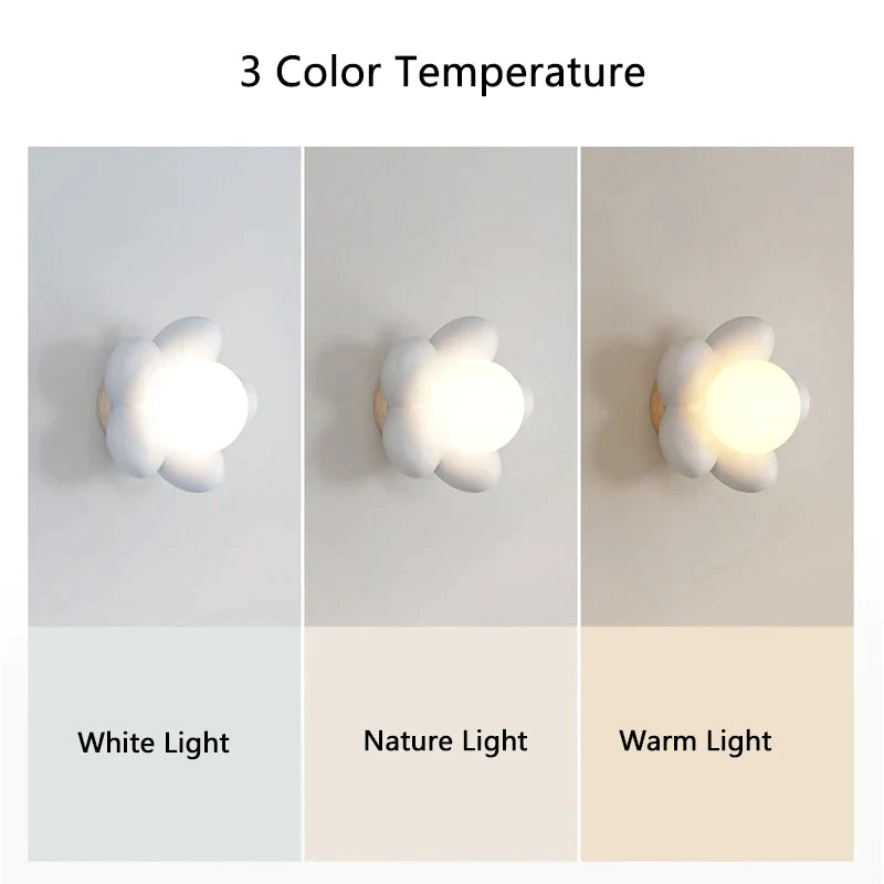Pink Resin Flower Lamp