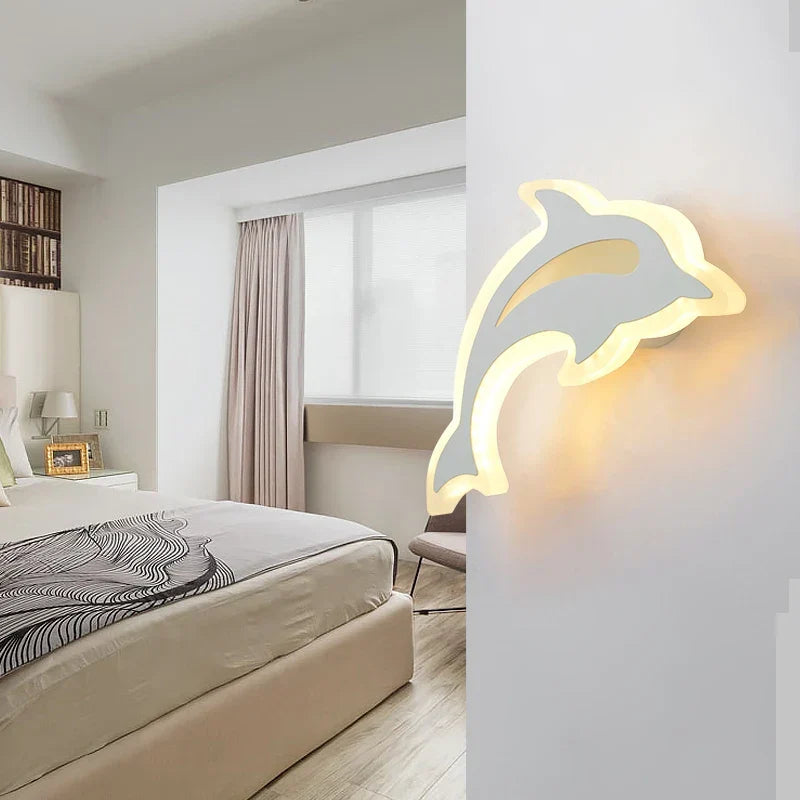 DecorBites™ Kids' LED Wall Light Modern Acrylic Bedroom Sconce Decor, AC85-265V