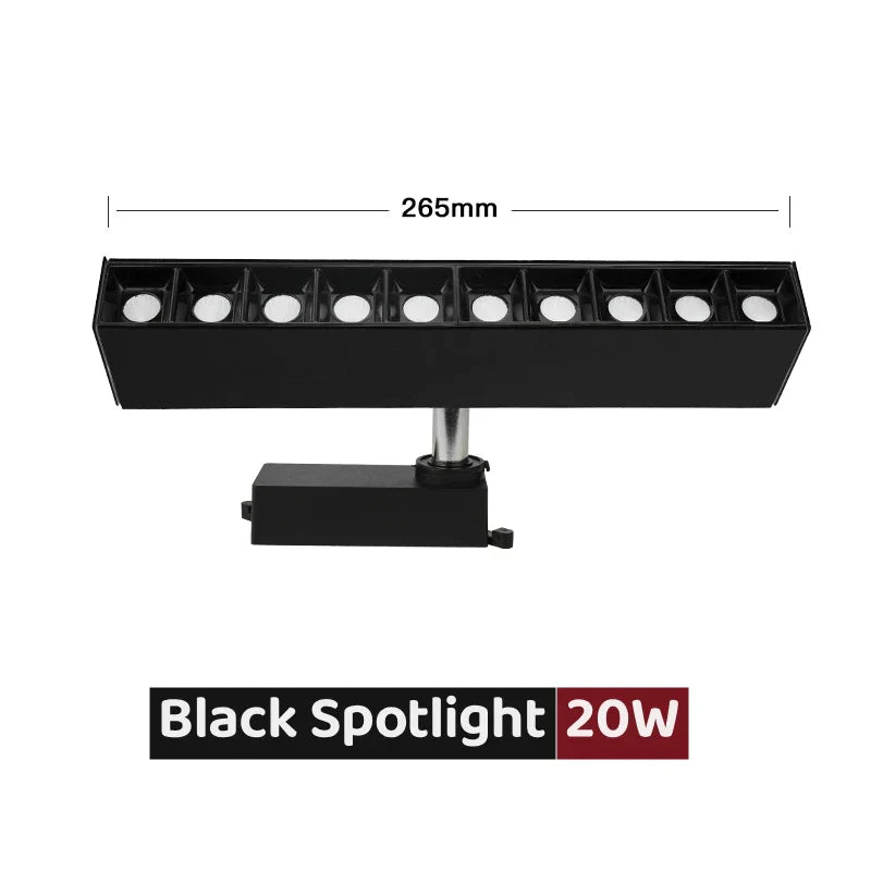 DecorBites™ 30W LED Linear Grille Track Spotlights for Living Room and Store Track Lighting
