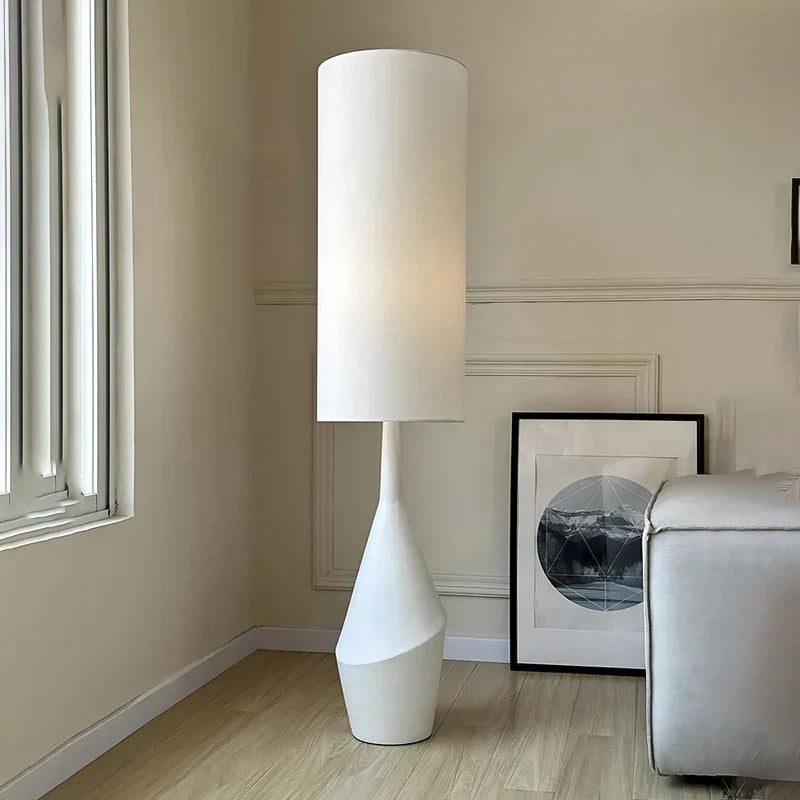 DecorBites™ Cream LED Floor Lamp Nordic Minimalist Style for Living Room & Bedroom