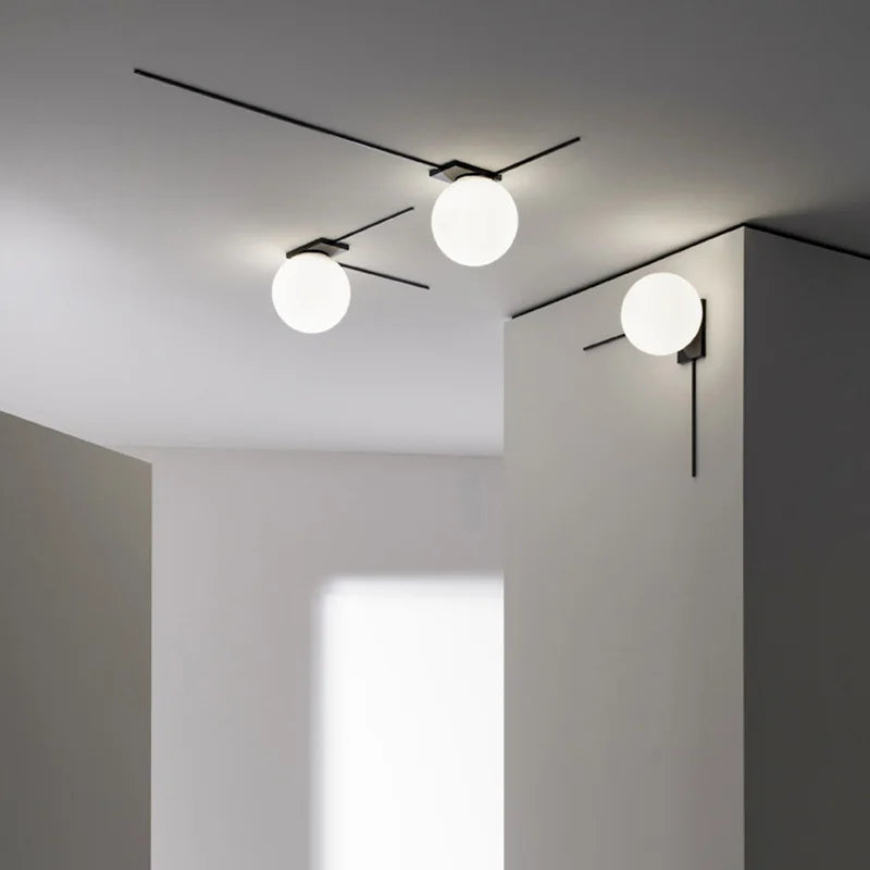 DecorBites™ Glass Ball Wall Lights for Modern Home Decor and Artistic Lighting