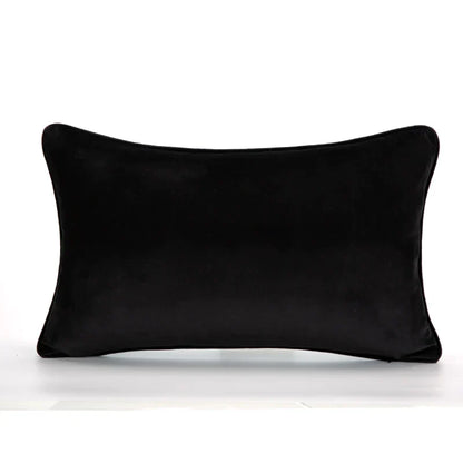 DecorBites™ Abstract Monochrome Jacquard Lumbar Pillow Cover for Chic Studio & Home Decor