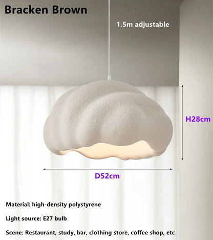 DecorBites™ Cream Wabi Sabi LED Pendant Chandelier - Elegant Dining Room & Bedroom Decor