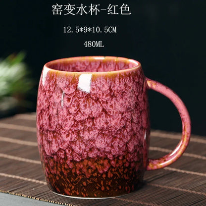 DecorBites™ 480ml Ceramic Mug - Kiln Change Coffee Cup - Porcelain Tea Mugs - Wholesale Drinkware