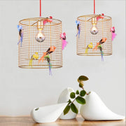Gold Cage Pendant Light