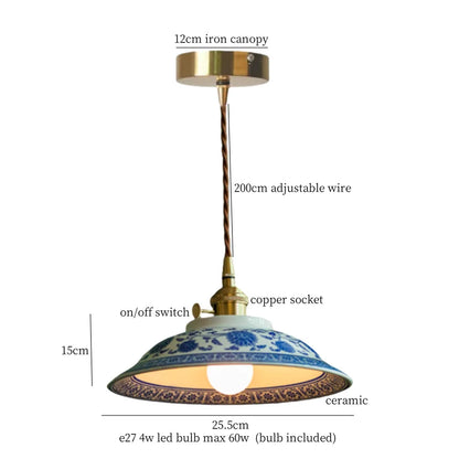 Green Ceramic Pendant Light