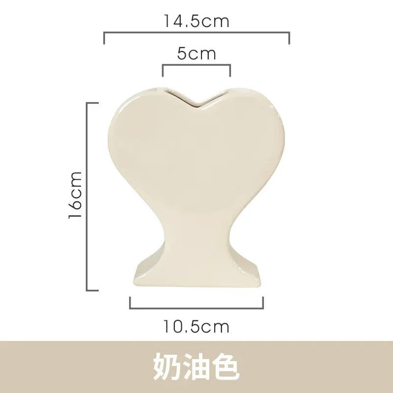 Porcelain Heart Vase